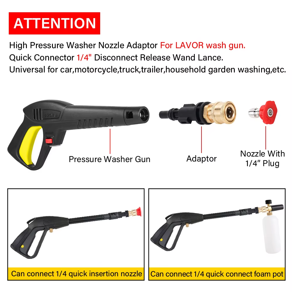 High Pressure Car Wash Quick 1 - Pressure Washer Foam Gun recension och pris