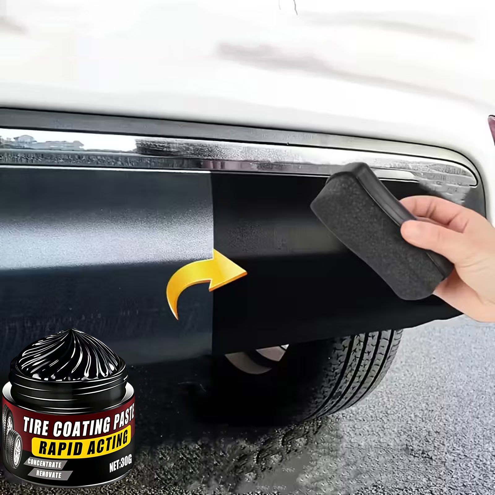 Tire Coating UV Protection Car - Trim Restorer Plastic recension och pris